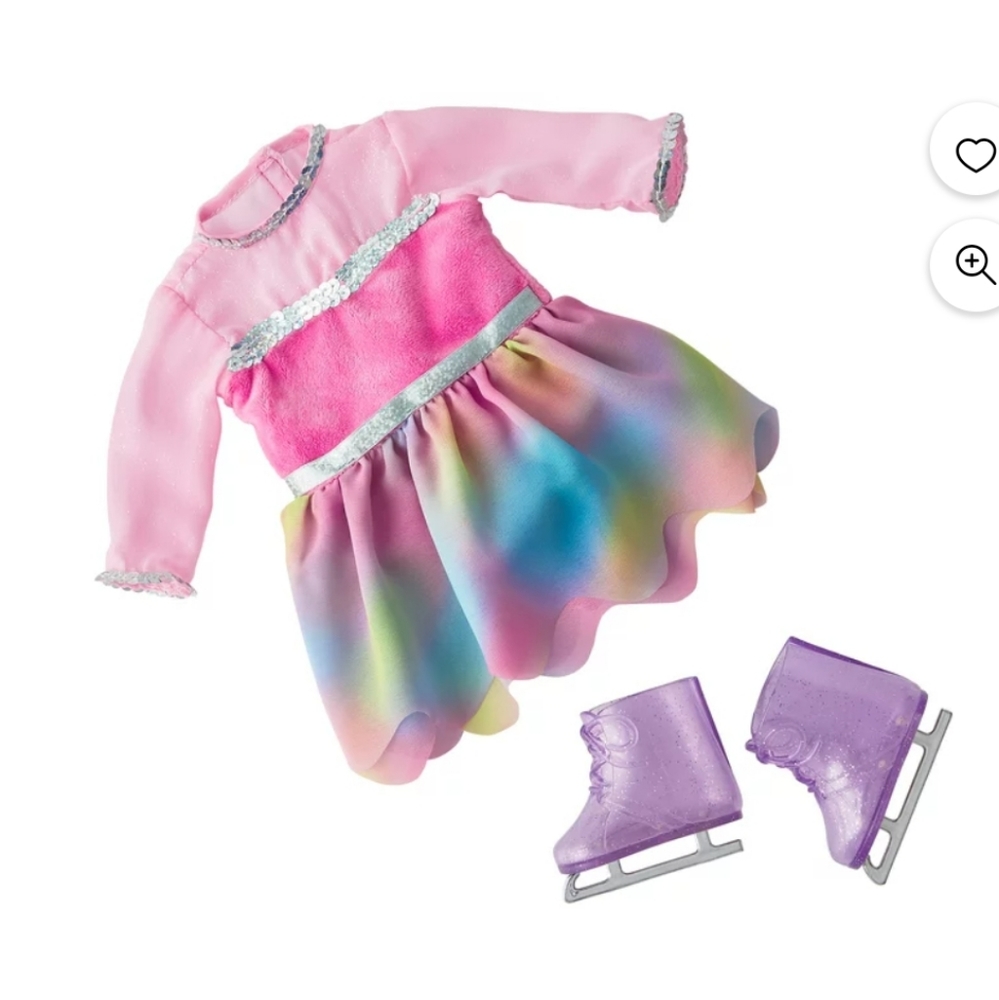New! My Life As 2-Piece Ice Skating Outfit, Pink for 18" Doll